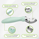 HASTHIP Ice Cream Scoop for Fruit and Dessert with Anti Slip Handle | 2PCS Stainless Steel