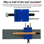 HASTHIP® Honing Guide System Chisel Sharpening Kit for Woodworking, Honing Guide Jig for Woodwork, Adjustable 0-55mm Clamp, Honing Guide Sharpening Jig Woodworking Tools Precision Sharpening Jig