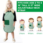HASTHIP Kids Baking Set for Pretend Play with 15Pcs Tools and Waterproof Apron | Chef Costume
