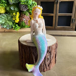 HASTHIP Mermaid Figure Statue for Desk and Planter Decor featuring 9.5x23 cm Resin Design