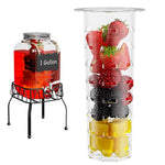 HASTHIP® Fruit Infuser Insert for Wide Mouth Pitchers, Bottles, and Gallon Mason Jars – Transparent Flavor Infusion Core for Making Iced Tea, Lemonade, and Fruit Water