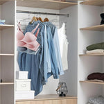 HASTHIP Bra Organizer for Wardrobe with Stainless Steel Foldable Rack 2 pcs | Holds 12 Bras