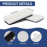 HASTHIP Replenishment Kit for Ecovacs Deebot Y1 Y1 Pro including 12 pcs microfiber parts | reusable mop cloths and high efficiency filters