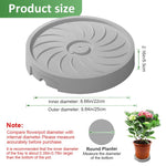 HASTHIP Plant Caddy for Indoor & Outdoor Pots featuring 360° Rotatable Wheels and 8.66 in Tray
