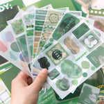 HASTHIP Vintage Paper Scrapbook Kit for Journaling with A6 Notebook and 60 Note Sheets | Portable Gift Set