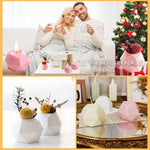 HASTHIP Silicone Candle Molds Set for DIY Candle Making with Flexible Non Stick Design | Reusable for Wax, Resin and Soap Crafts