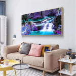 HASTHIP 5D Diamond Painting Kit for Adults with 27.5 x 15.7 in Waterfall Canvas | DIY Home Wall Art