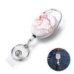 HASTHIP Women's Retractable Keychain with 24.4 in Nylon Reel featuring Quick Release Buckle | ID Badge Holder for Office and School