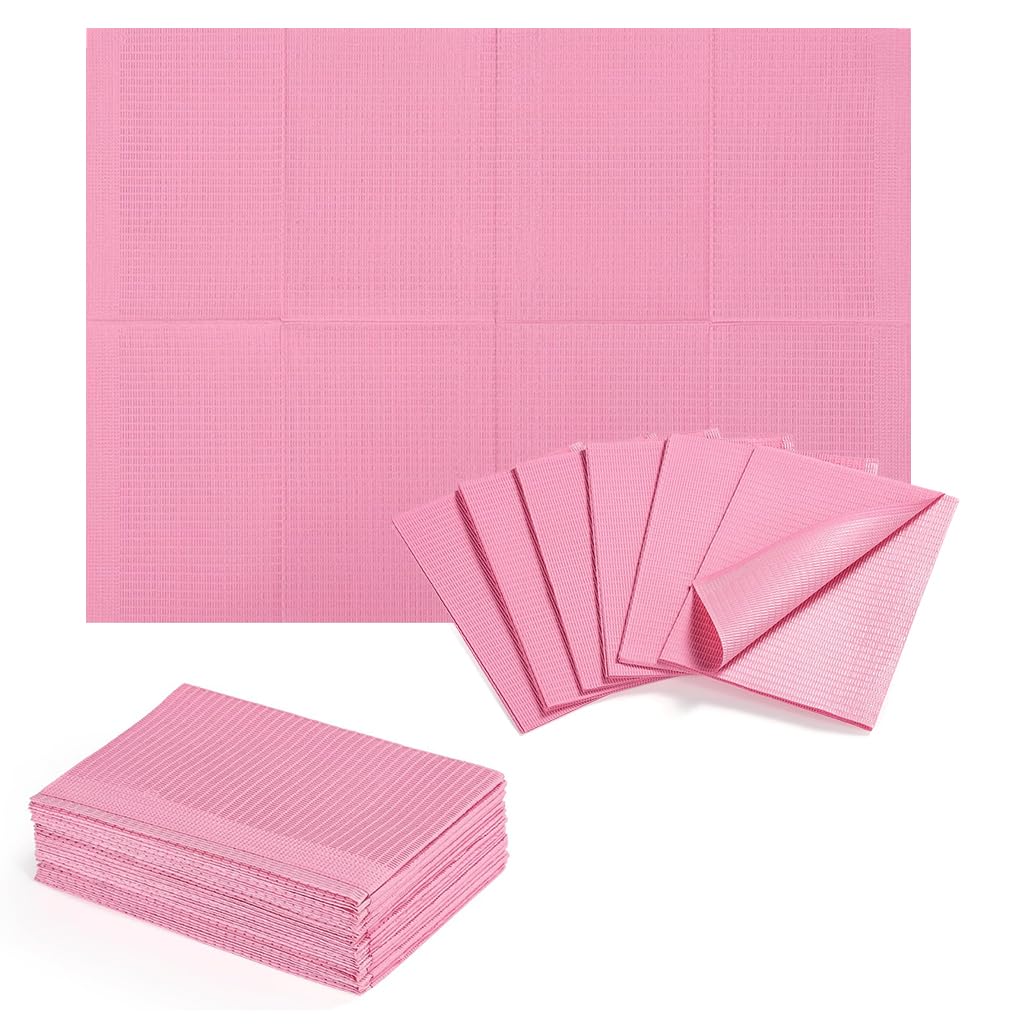 HASTHIP® Toallas Desechables para Arte de Uñas,Alfombrillas Impermeables Reutilizables 45.7x32.4 cm,Papel Absorbente para Mesa de Manicura Tapete Protector Salón y Diseño Uñas