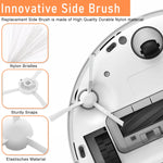 HASTHIP® 9Pcs Replenishment Kit, Replacement Parts Compatible with Mi Robot Vacuum X10, Replacement Accessories - 1 Main Brush, 2 Side Brushes, 2 Mop Cloth, 2 Dust Collection Bags, 2 Filters.