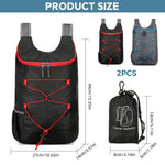 HASTHIP Lightweight Trekking Bags for Hiking with Moisture Wicking Straps 27x14x39cm | Packable Quick Dry Backpack