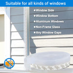 HASTHIP Window Seal Strip for Doors and Windows 10m 35mm | Transparent Silicone 3 pcs