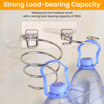HASTHIP Hair Dryer Holder for Bathroom with Spiral Wire Mount and Self Adhesive Stainless Steel Design