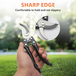 HASTHIP Gardening Scissors Set for Trimming and Pruning with Spring Mechanism | 3Pcs Alloy Steel Tools Featuring Safety Lock