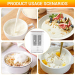 HASTHIP® 1100ML Yogurt Strainer,Yogurt Filter Milk Strainer with Fine Mesh Bag,Lid And Scale Mark, for Making Thick Greek Yogurt,Soybean Milk,Kefir,Berries,Soup,Fruit Juice,Coffee