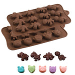 HASTHIP Chocolate Mold Set for DIY Candy and Ice Cube Making with 12 Cavities | BPA Free Silicone