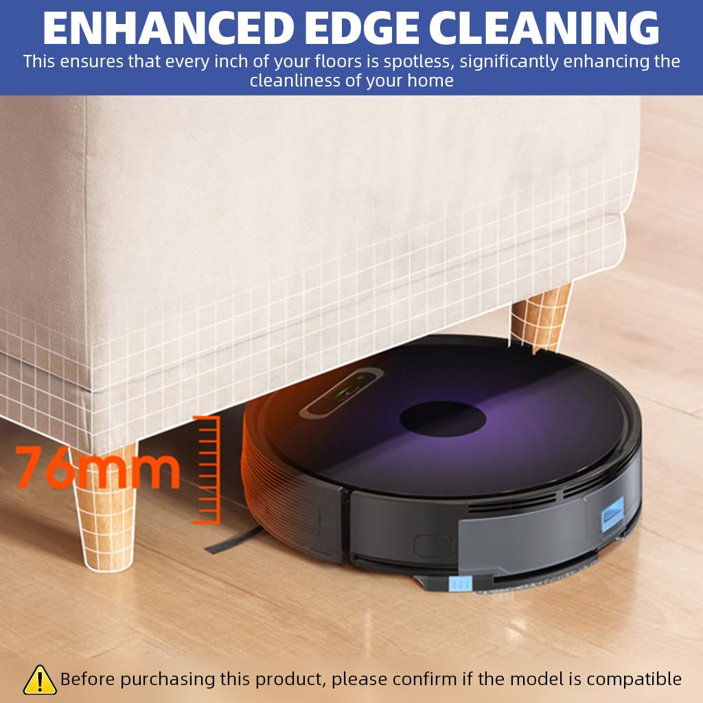 HASTHIP® Side Brushes for ILIFE Robot Vacuum Cleaner Anti-Tangle Nylon Bristles Universal Spare Side Brushes Replacements Side Brushes for V3s Max/A7/A9/A9s/A80Plus/A10s/L100/B5max/X787/X800.