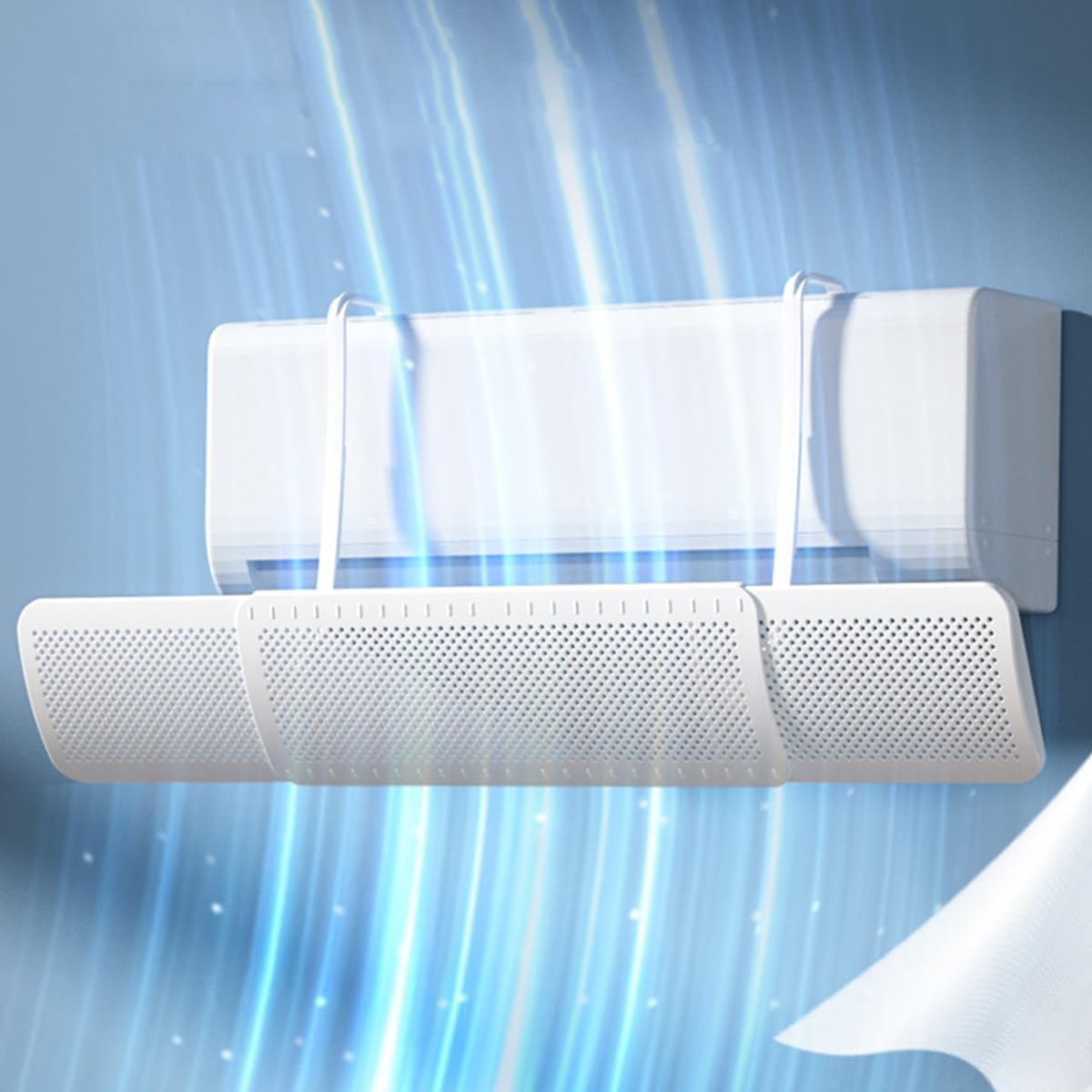 HASTHIP Air Conditioner Deflector for Room and Office featuring Retractable 22–32 in Design | Adjustable Angle Plastic Deflector