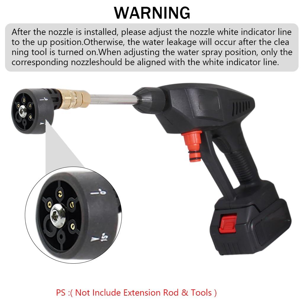 HASTHIP Car Pressure Washer Nozzle 3Pcs with 6 Spray Modes and Rotational Adjustment for Cleaners