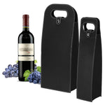 HASTHIP Wine Bottle Gift Bags Set for Gifting and Parties featuring Snap Button Closure and PU Leather Design