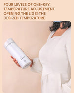 HASTHIP Electric Kettle for Travel with 4 Preset Temperatures 475ml 304 Stainless Steel | Portable Hot Water Bottle