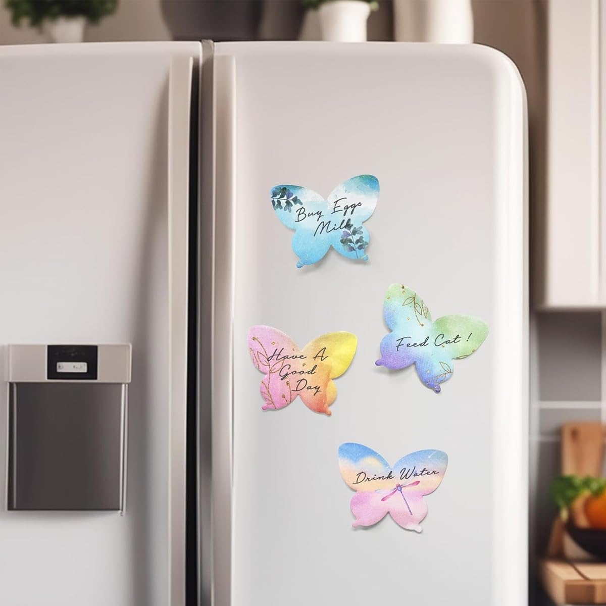 HASTHIP Butterfly Sticky Notes for DIY Scrapbooking and Office Use with 240 Sheets 8.5x6.5cm | 12 Colorful Designs