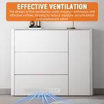 HASTHIP Ventilator Cover for Cabinets and Wardrobe Doors with Screw Mounting 17.7 x 1.9 in Aluminum | Silver Tone Finish