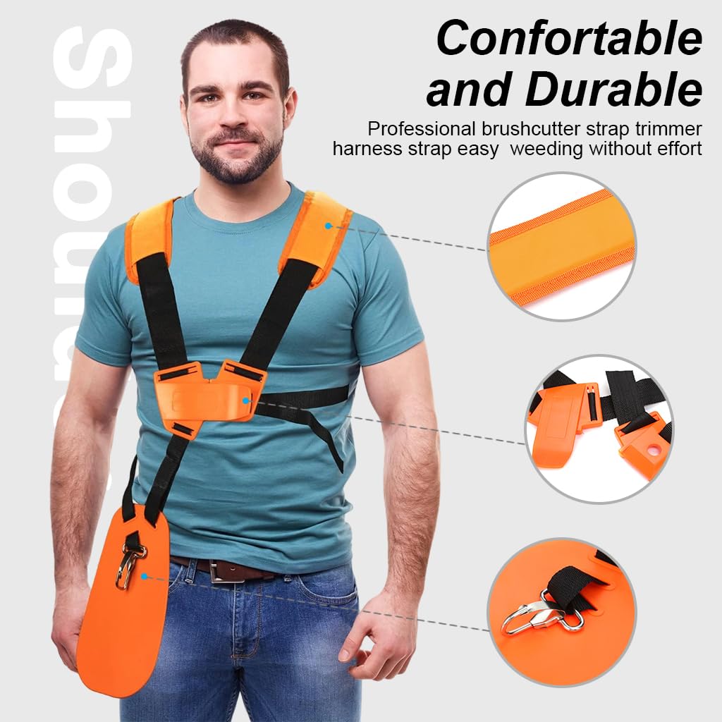 HASTHIP Weed Eater Strap for Trimmer and Mower Use with Quick Release Clasp | Adjustable Nylon Shoulder Harness