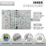 A6 Budget Binder with Zipper and Cash Envelopes, Monthly Budget, Remind, Budget Sheet, Category Stickers, Money Organizer for Cash and Card for Home Office School