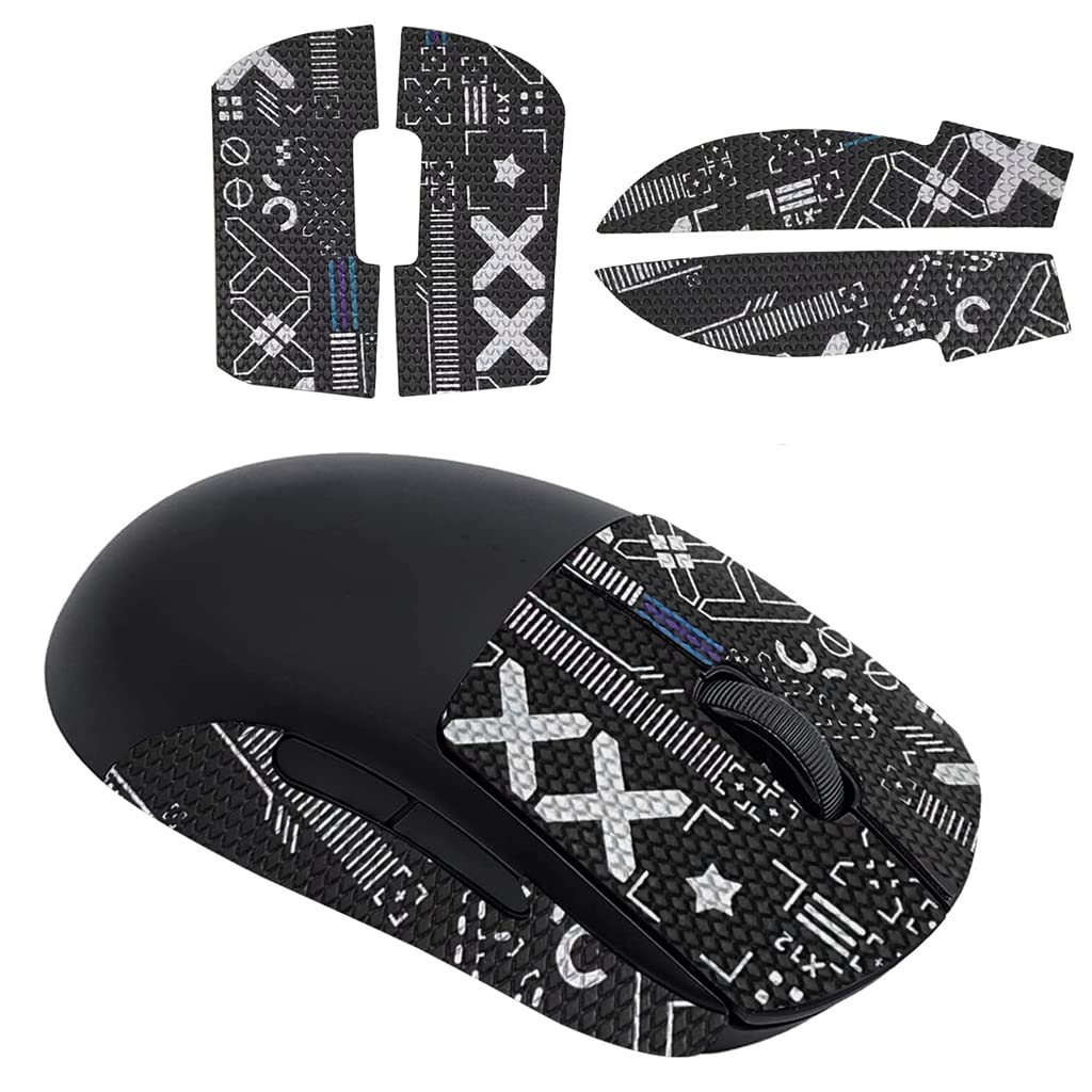 HASTHIP® Cinta Antideslizante para Ratón G Pro Wireless,Adhesivo de Alta Calidad,Resistente al Sudor Diseño 3D Texturizado de 0.5mm Funda Agarre Antideslizante y Duradera para Juegos