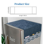 HASTHIP Fridge Cover for Top Single Door with Side Pockets 50x130cm PVC Dust Proof | Decorative Kitchen Organizer