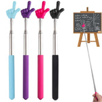 HASTHIP Telescopic Teachers Pointer 4Pcs for Classroom Use with Metal Build and Grip | Compact Colors