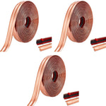 HASTHIP Wall Molding Trim for Table Edge and Door Frame featuring Flexible PVC | 9.84ft x 0.78in Rose Gold 3PCS