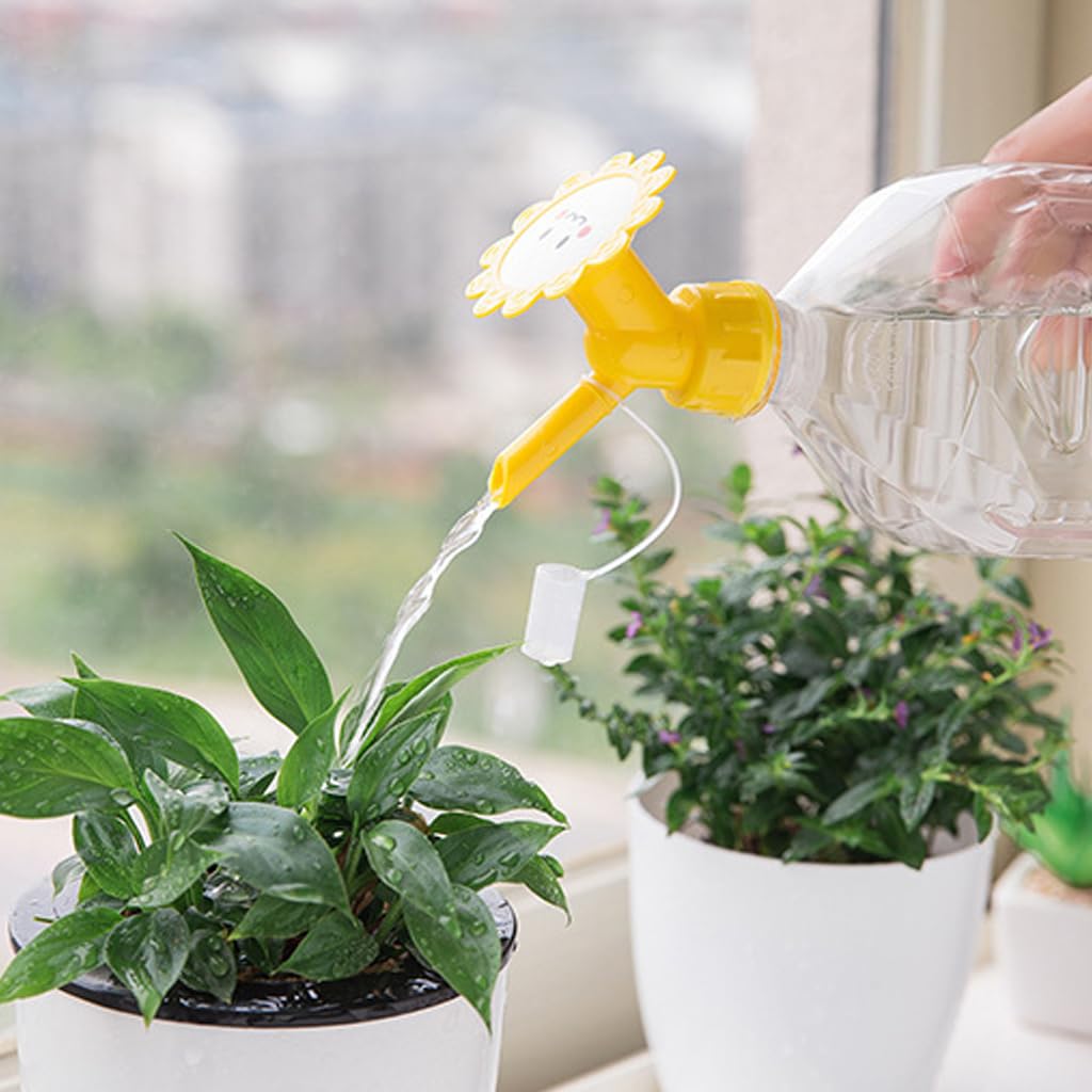HASTHIP Water Sprinkler 4Pcs for Indoor and Outdoor Plants with Dual Head 2-in-1 Nozzles | Fits Most Reusable Bottles