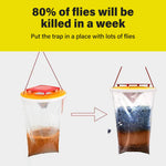 HASTHIP Fly Traps Outdoor 2 Pack for Farms and Backyards with Hanging Catcher Bags | Non Toxic Disposable Fly Killer
