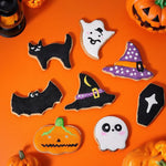 HASTHIP Halloween Cookie Cutters Set for Baking with 7pcs Stainless Steel Molds | Fun Shapes