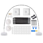HASTHIP Balloon Arch Stand for Party Decoration featuring 9 ft Adjustable Frame and Water Bags