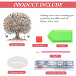 HASTHIP 5D DIY Diamond Painting Kit for Home and Office Decor with 7.48x7.79 in Tree Ornament | Relaxing Craft Gift for Adults and Beginners