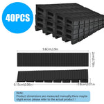 HASTHIP Furniture Leg Cap Anti Slip Shims 40 Pcs with 3.9 in Length | Recycled Plastic Leveling Pads