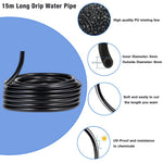 HASTHIP Automatic Garden Watering System for Outdoor Plants with 15m Pipe and Tee Connector | PE Slow Drip Irrigation Kit