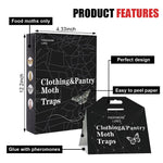 HASTHIP Moth Traps for Clothes and Pantry with Strong Glue Backing and Pheromone Lure 10PCS