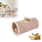 HASTHIP® Túnel para Gatos Plegable con Sonido Crepitante,Juguete Interactivo para Mascotas,Accesorios de Entretenimiento Gatos y Gatitos