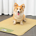 HASTHIP® Sleeping Pad for Pets, Rattan Cat Bed Mats with Anti-Slip & Waterproof Bottom, Pet Pad Sleeping Easy to Clean Ideal for Dogs & Cats - 75x100CM