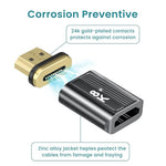 HASTHIP® HDMI to HDMI Adapter 8K, HDMI 2.1 Female to Male Connector Extension Adapter Support 8K@60Hz / 4K@120Hz 48Gbps UHD 2160P 1080P 3D, HDR, ARC for Laptop, PC, Monitor, Roku TV