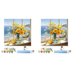 HASTHIP Paint by Numbers Kit for Adults with Acrylic Pigments | 16x20 in 2PCS DIY Canvas Art