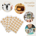 HASTHIP Photo Corner Stickers for Scrapbooking with Self Adhesive Mounts and 240 pcs | Beige 2x2 cm Paper Corners