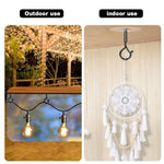 HASTHIP Ceiling Hooks for String Lights and Decor featuring Snap Clasp Design | 12Pcs 1.5kg Metal Self-Adhesive Grey