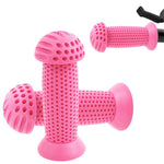 HASTHIP® Puños de Manillar para Bicicleta Infantil 3.9 Pulgadas,Empuñaduras de Silicona Suave Antideslizantes,Agarre Poroso Universal para Bicicleta Equilibrio Triciclo y Scooter Rosa
