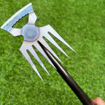 HASTHIP Weeder Hand Tool for Garden Weeding with 6 Claws Steel Head and Rubberized Handle | 40cm Manual Weed Puller for Lawn and Plant Pot