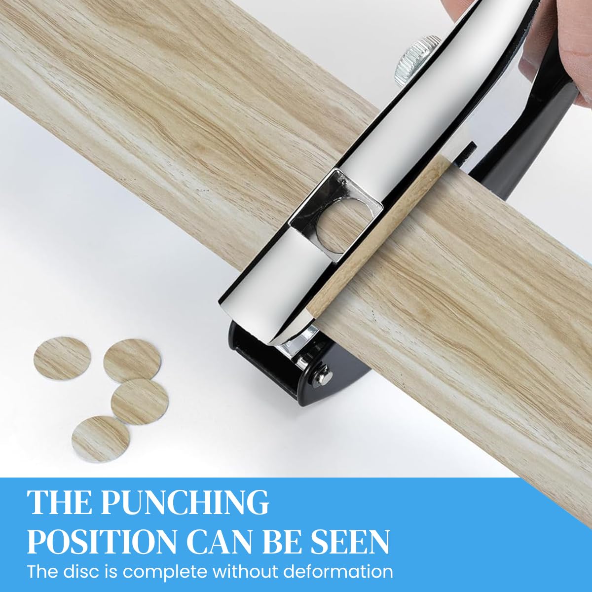 HASTHIP® Manual Edge Band Hole Puncher Plier 10mm Hole Card Punching Tool for Plastic Sheet Paper PVC ABS Opener